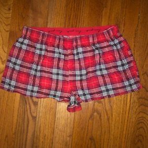 PINK Plaid Pajama Shorts